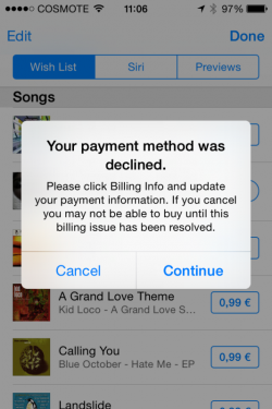 iTunes-Greece (Screenshot: <a href="https://twitter.com/innov8rX/status/616156771925803008/photo/1" target="_blank">Sotiris B via Twitter</a>).