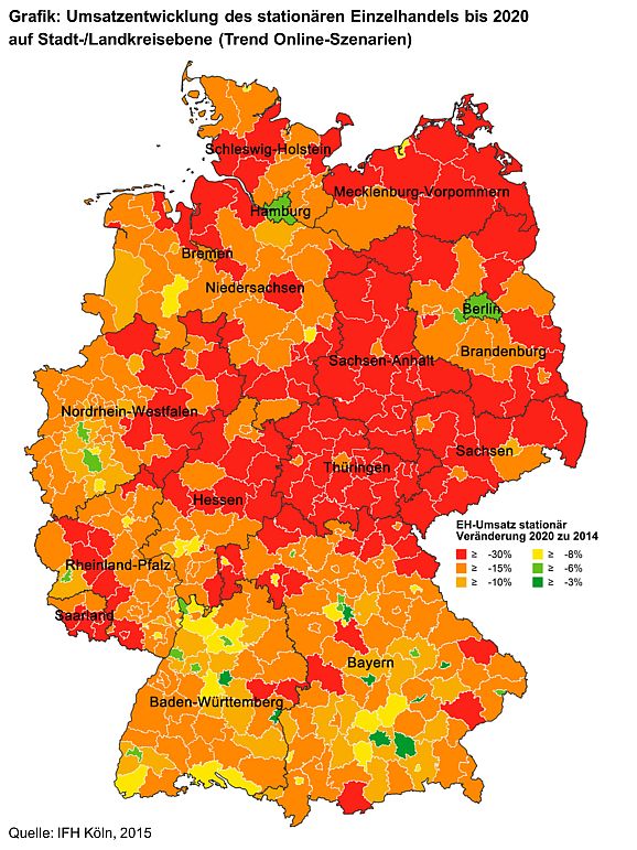 Ladensterben in Deutschland (Bild: IFH Köln)