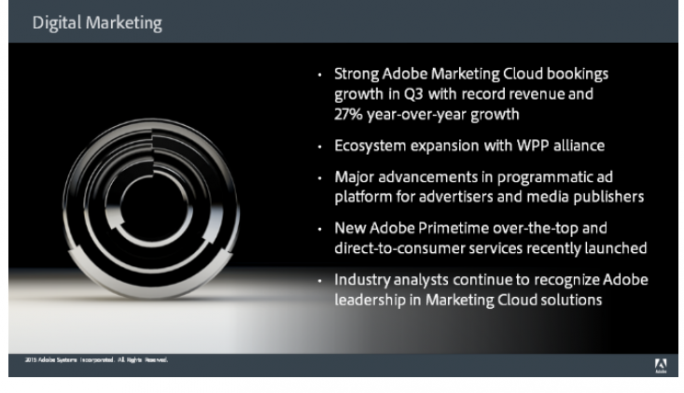 Adobe Q3-2015 Marketing Cloud (Bild: Adobe)