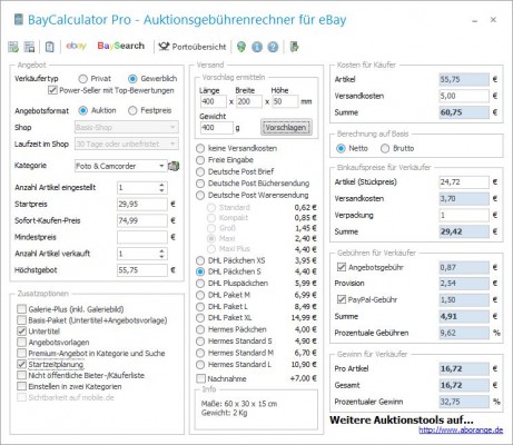 BayCalculatorPro (Bild: Aborange)