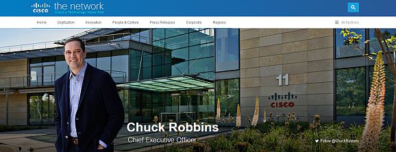 Will Ciscos Angebot schnell ins Breitbildformat setzen: CEO Chuck Robbins. (Foto: Cisco)