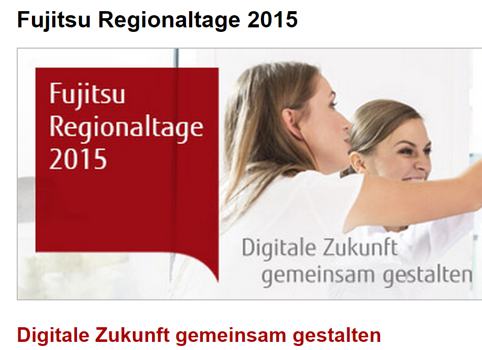 Fujitsu lädt zu Regionaltagen 2015