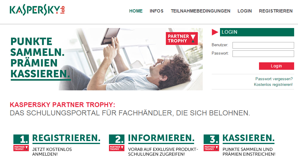 Kaspersky erneuert Partner-Trophy