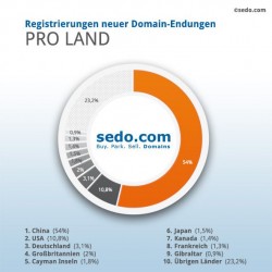 Sedo_2016.Diagramm Registrierungen pro Land (Bild: Sedo)