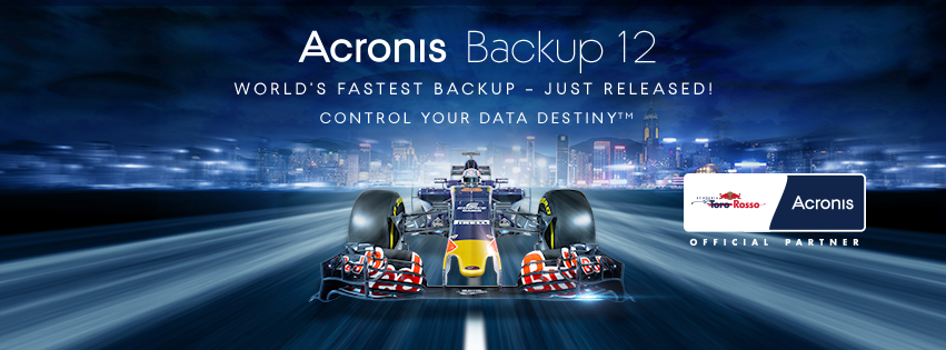 Acronis setzt auf Formel 1