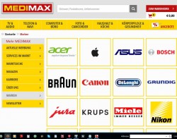 Medimax-Website (Screenshot: channelbiz.de)