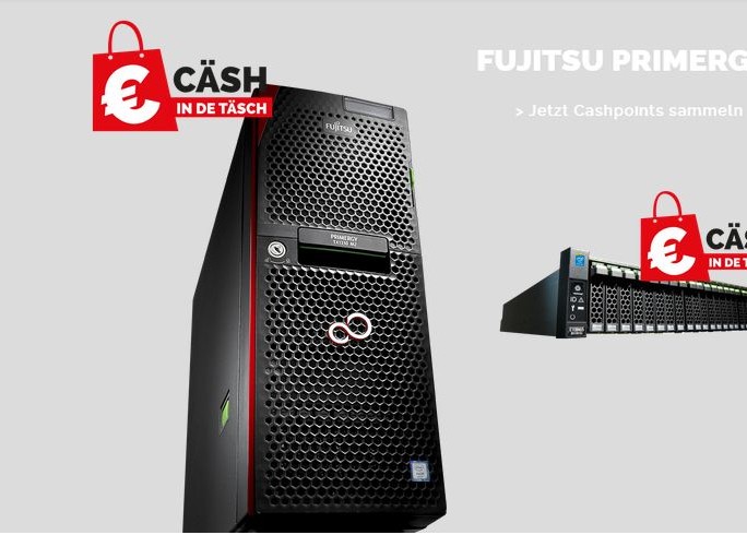 Fujitsu-Aktion 'Cash-in-de-Taesch' (Bld: Fujitsu)